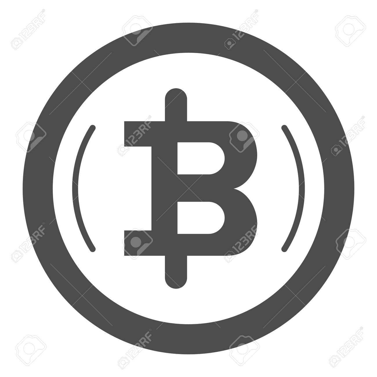 Bitcoin Emblem In Circle Crypto Coin Solid Icon Cryptocurrency Concept Btc  Symbol Vector Sign On White Background Glyph Style Icon For Mobile Concept  And Web Design Vector Graphics 로열티 무료 사진, 그림,