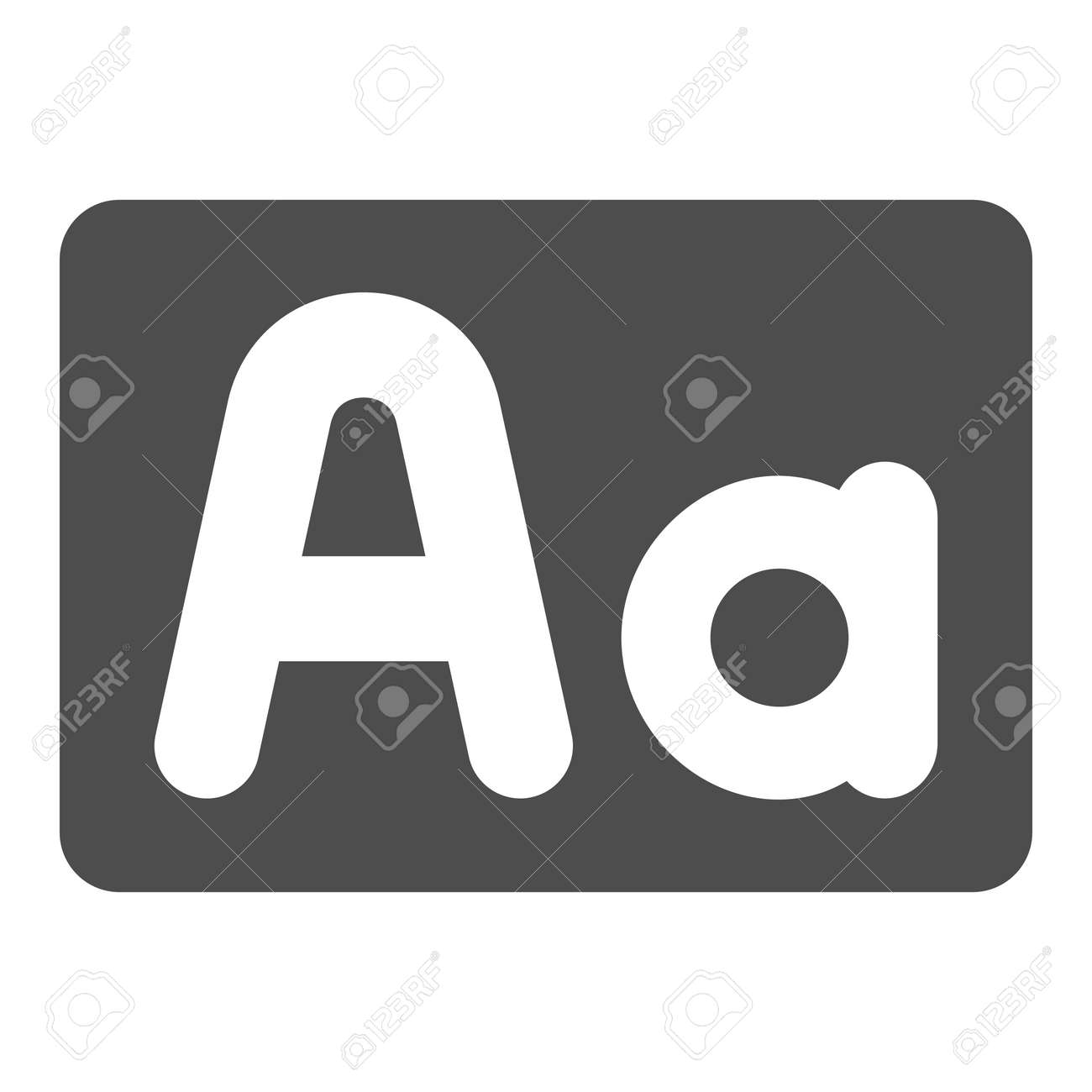 Capital And Small Letter A, Upper And Lower Case Solid Icon, Letters  Concept, Alphabet Vector Sign On White Background, Glyph Style Icon For  Mobile Concept And Web Design. Vector Graphics. Royalty Free, image size:1300x1300