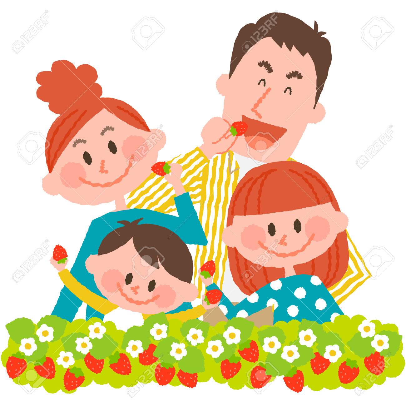 Strawberry Picking Royalty Free Cliparts Vectors And Stock Illustration Image
