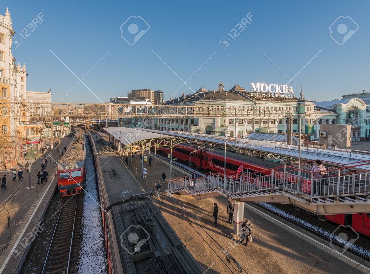 モスクワ ロシア連邦 15 年 11 月 28 日 ベラルーシ駅 モスクワで 9 つの駅の 1 つ の写真素材 画像素材 Image