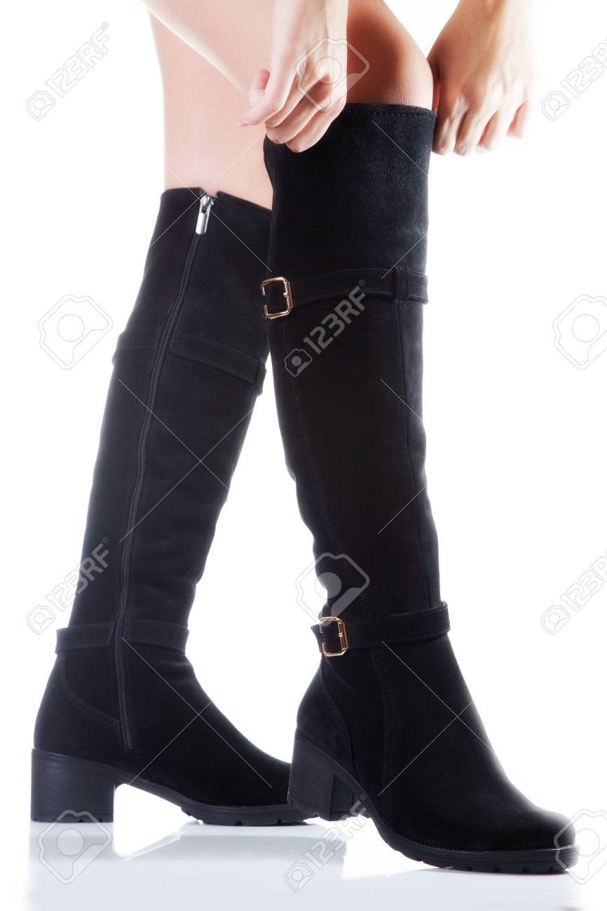 black female boots