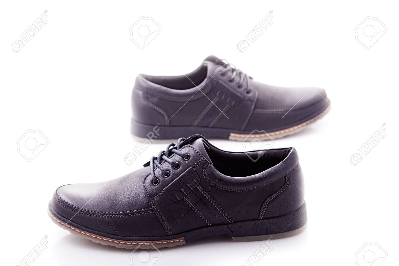 leather shoes with laces