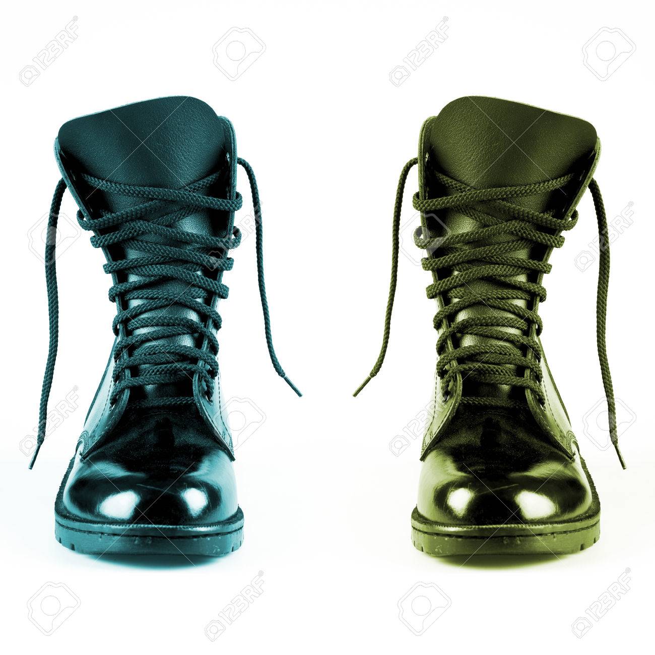 colorful combat boots