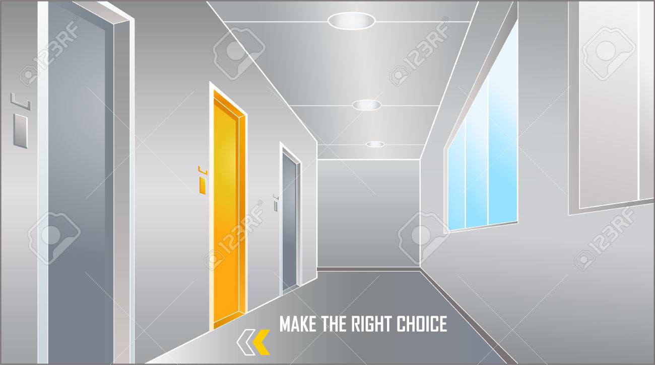 Illustration Of The Door To Bright Future Royalty Free Cliparts Vectors And Stock Illustration Image