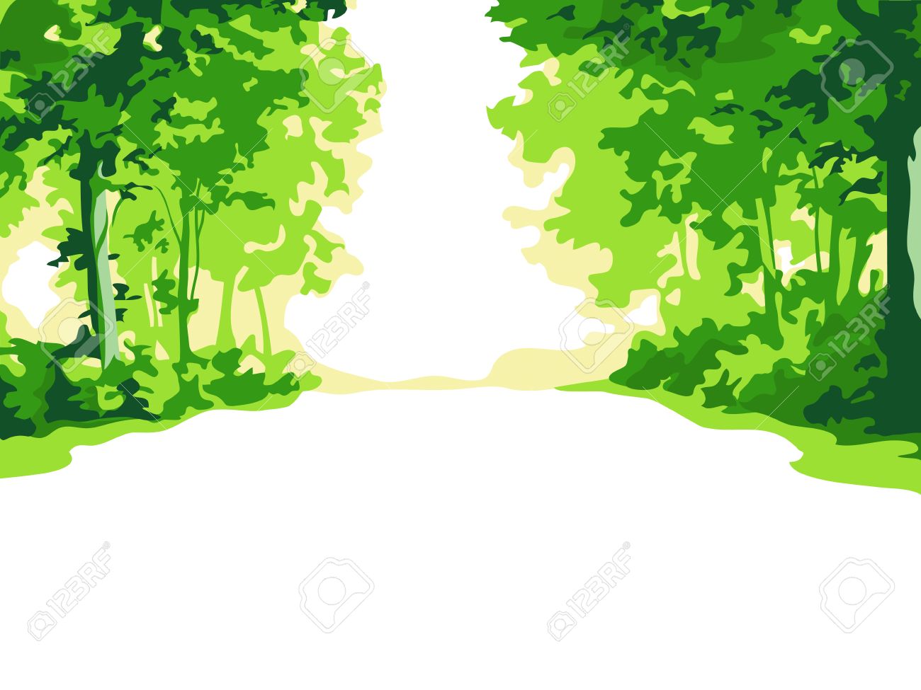Green Summer Forest Background Royalty Free Svg Cliparts Vectors And Stock Illustration Image