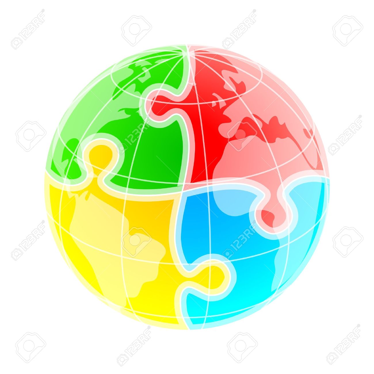Sketchy Colorful Globe Under Puzzle Pattern Royalty Free Cliparts Vectors And Stock Illustration Image