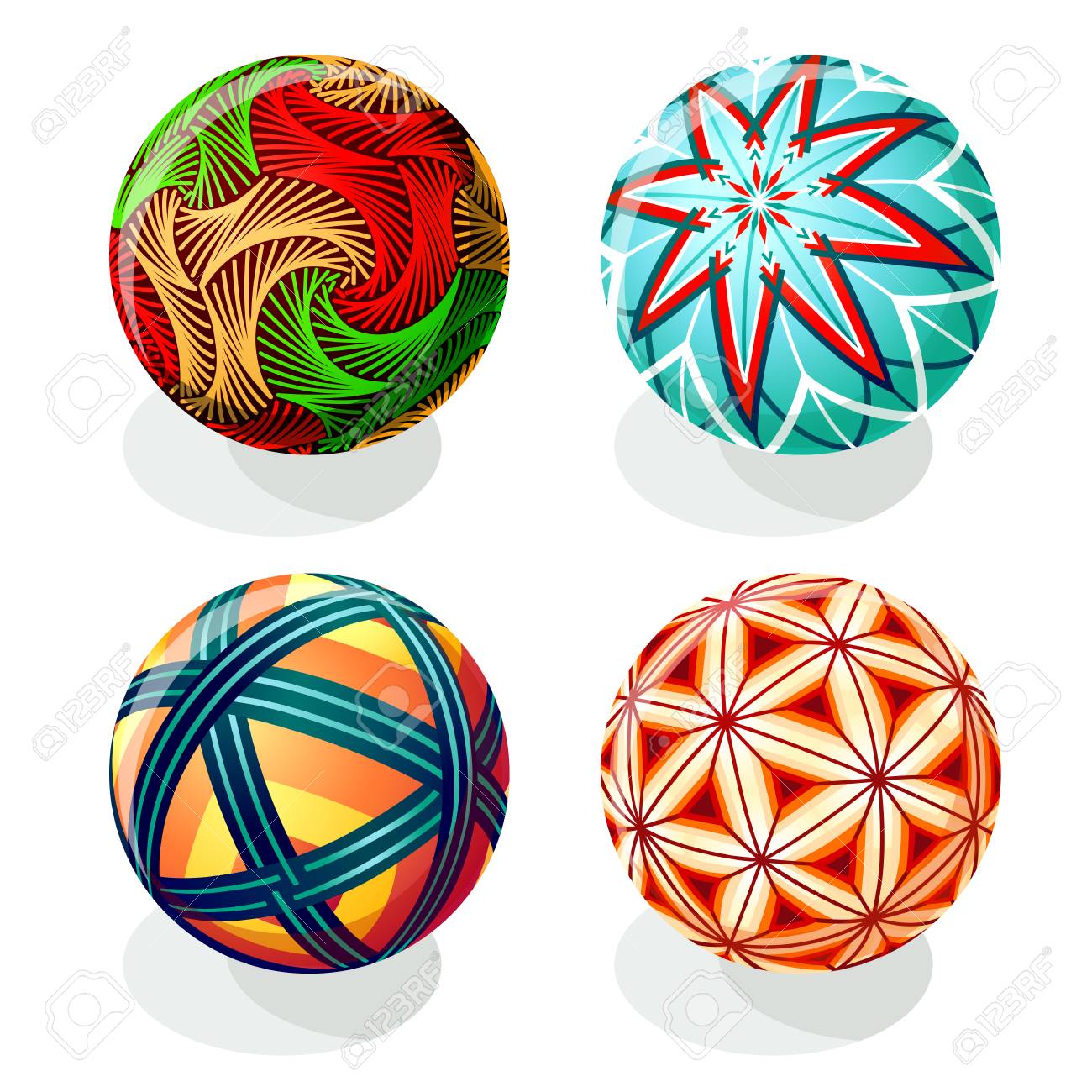 秋の色で日本のてまりのボールデザイン のイラスト素材 ベクタ Image 秋の色で日本のてまりのボールデザイン のイラスト素材 ベクタ Image