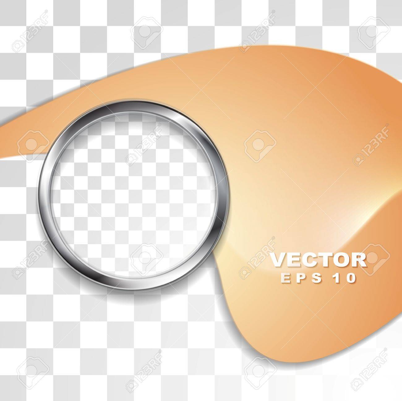 金属の輪で抽象的な波状ベビーシッターフライヤー テンプレート のイラスト素材 ベクタ Image