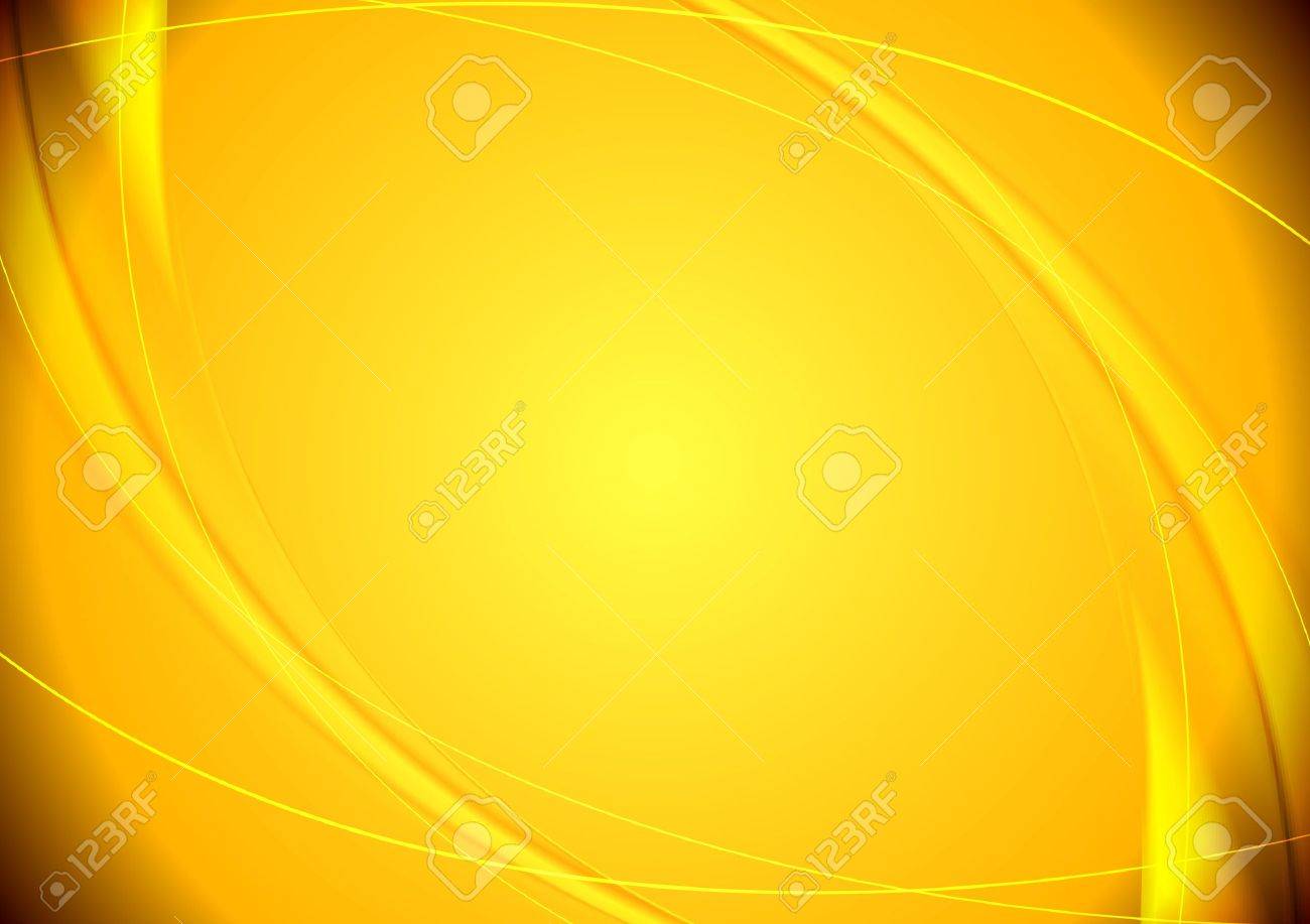 Abstract yellow wavy vector pattern - 48720507 Abstract yellow wavy vector pattern - 48720507