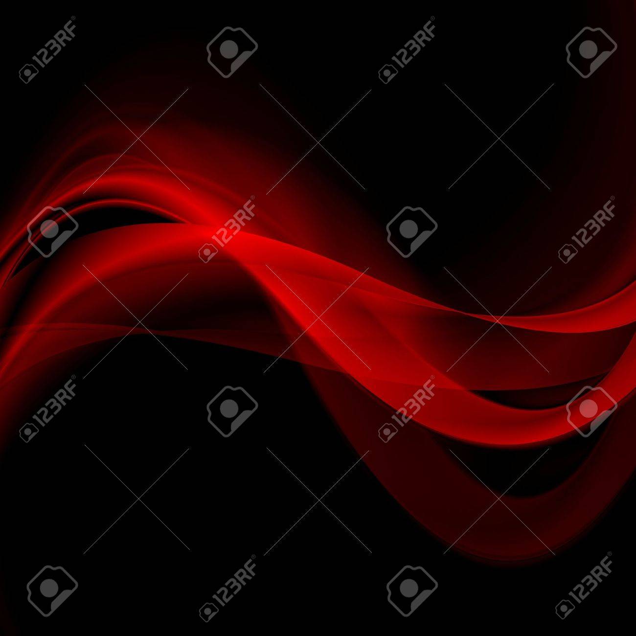 Bright red glowing waves on black background. Vector abstract wavy graphic design - 56767367 Bright red glowing waves on black background. Vector abstract wavy graphic design - 56767367