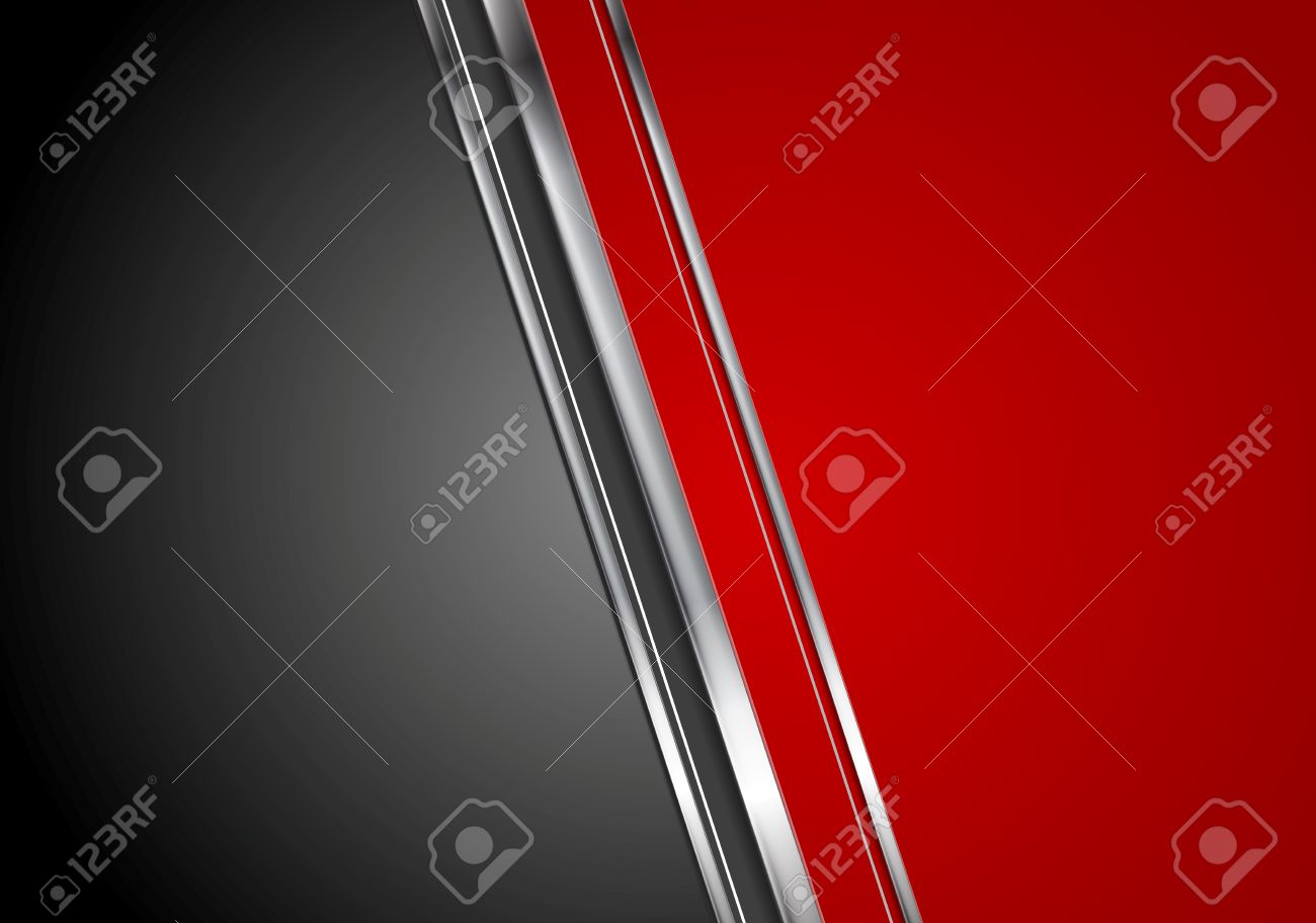 Contrast red black tech background with metallic stripes. Vector abstract graphic design - 58687610 Contrast red black tech background with metallic stripes. Vector abstract graphic design - 58687610
