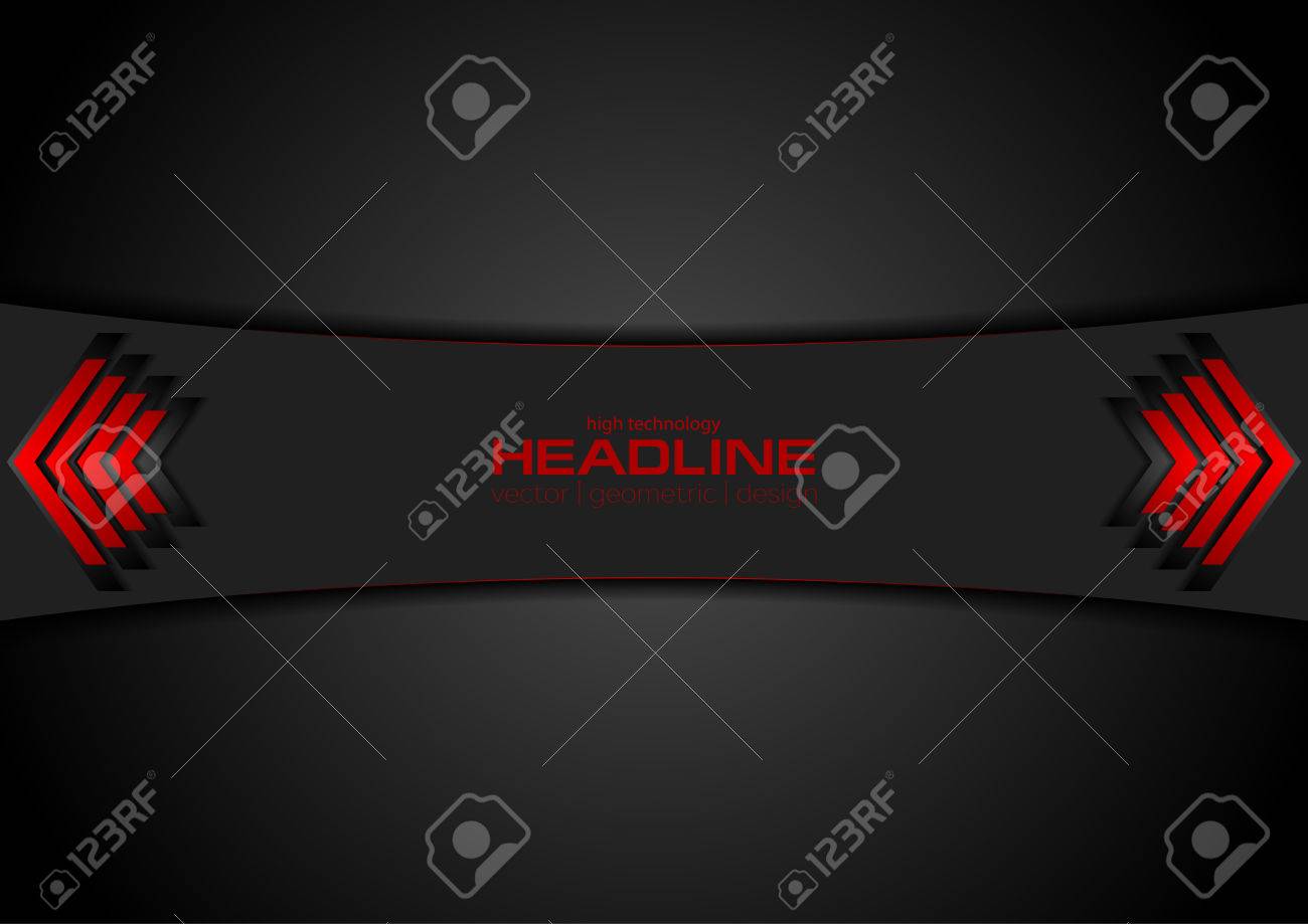 Red and black tech background with arrows. Vector concept technology design - 66079195 Red and black tech background with arrows. Vector concept technology design - 66079195