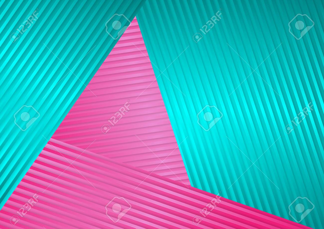 Turquoise and pink abstract corporate striped - 113537948 Turquoise and pink abstract corporate striped - 113537948