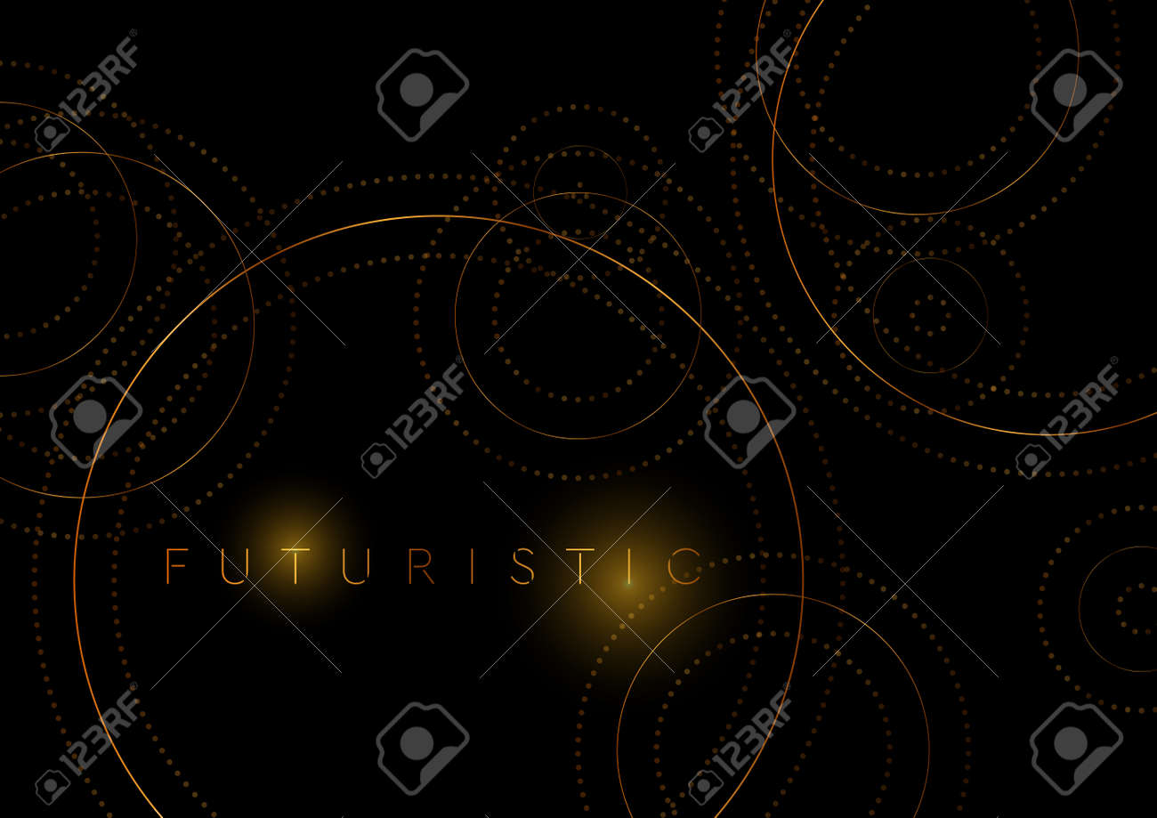 Luxury golden circles abstract geometric tech background. Vector design - 169078181 Luxury golden circles abstract geometric tech background. Vector design - 169078181