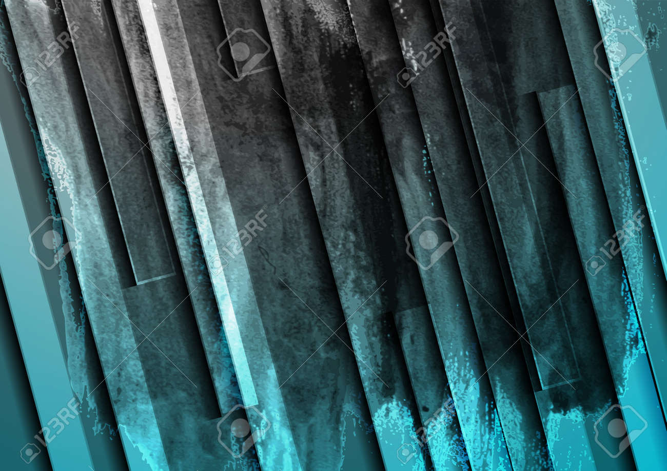 Black and blue stripes grunge watercolor geometric background. Abstract hi-tech vector design - 169078229 Black and blue stripes grunge watercolor geometric background. Abstract hi-tech vector design - 169078229