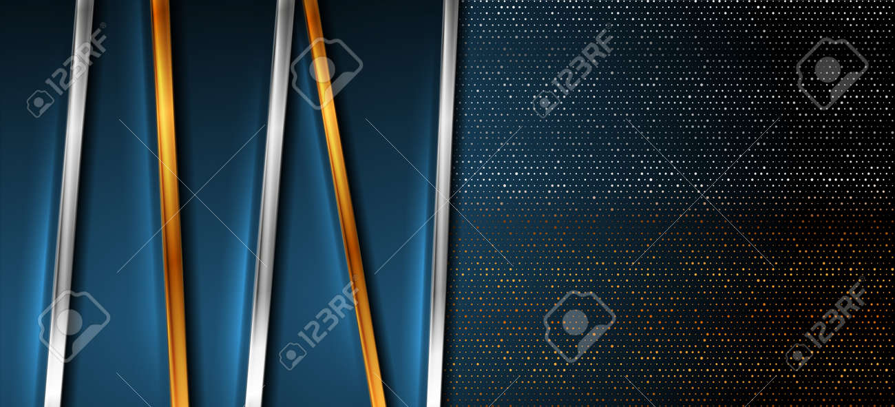 Abstract geometric with golden silver stripes and dots. - 169500861 Abstract geometric with golden silver stripes and dots. - 169500861