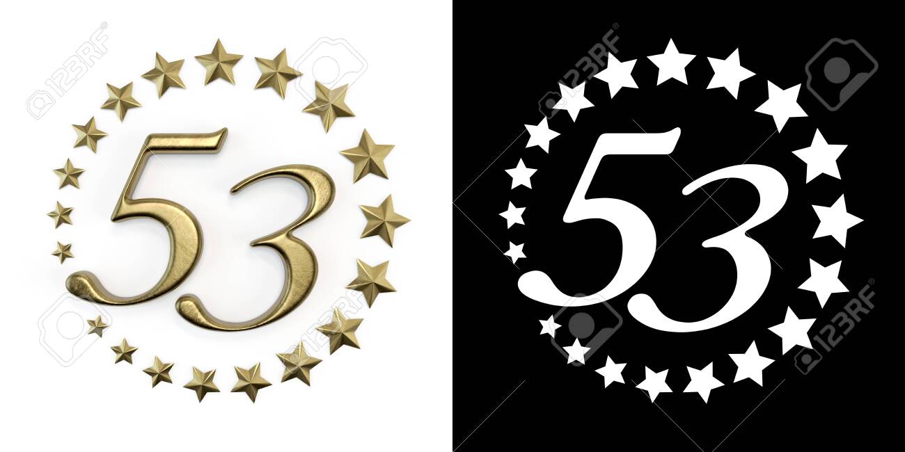 Number 53 Number Fifty Three Anniversary Celebration Design Stock Photo Picture And Royalty Free Image Image