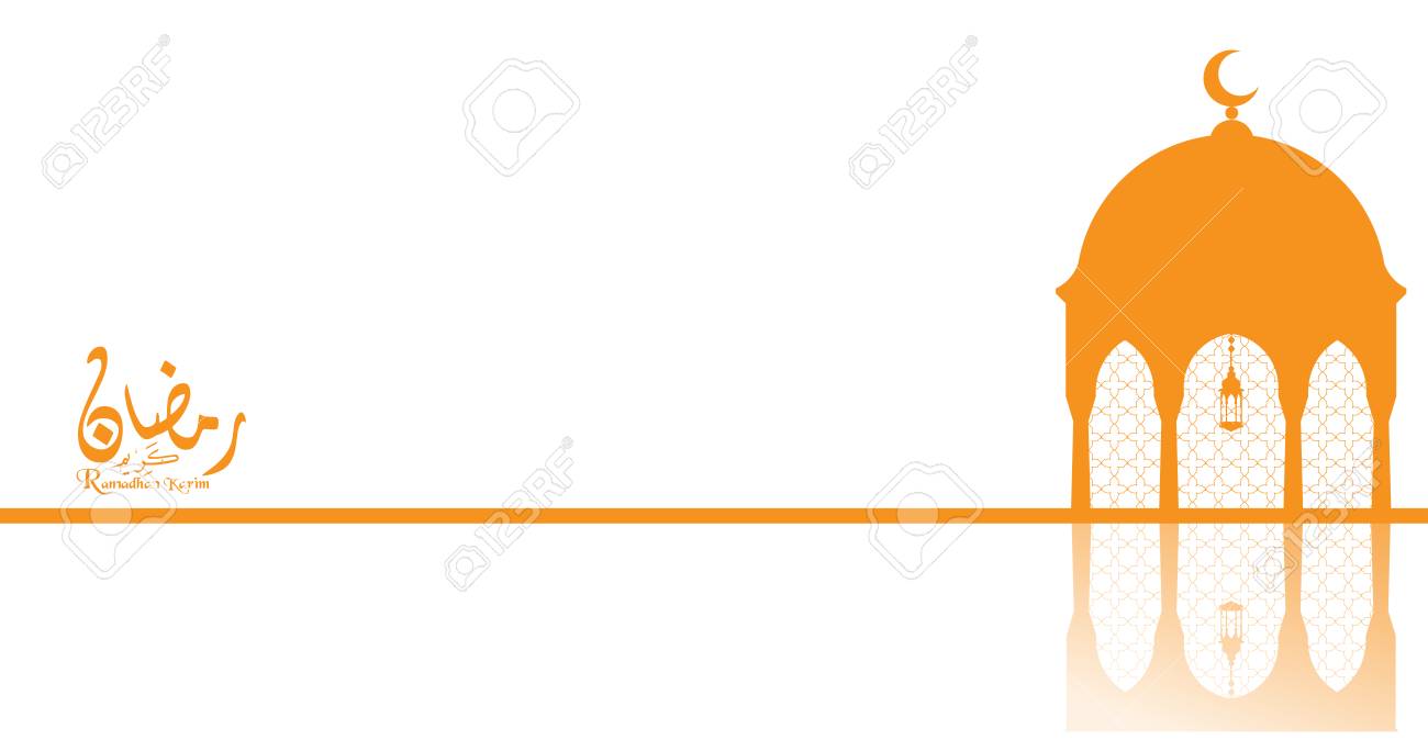 Vettoriale Ramadan Kareem Background Traduzione Del Ramadhan Il Mese Del Ramadhan In Cui E Stato Rivelato Il Corano In Stile Calligrafia Araba Ramadhan O Ramazan E Un Mese Di Digiuno Sacro