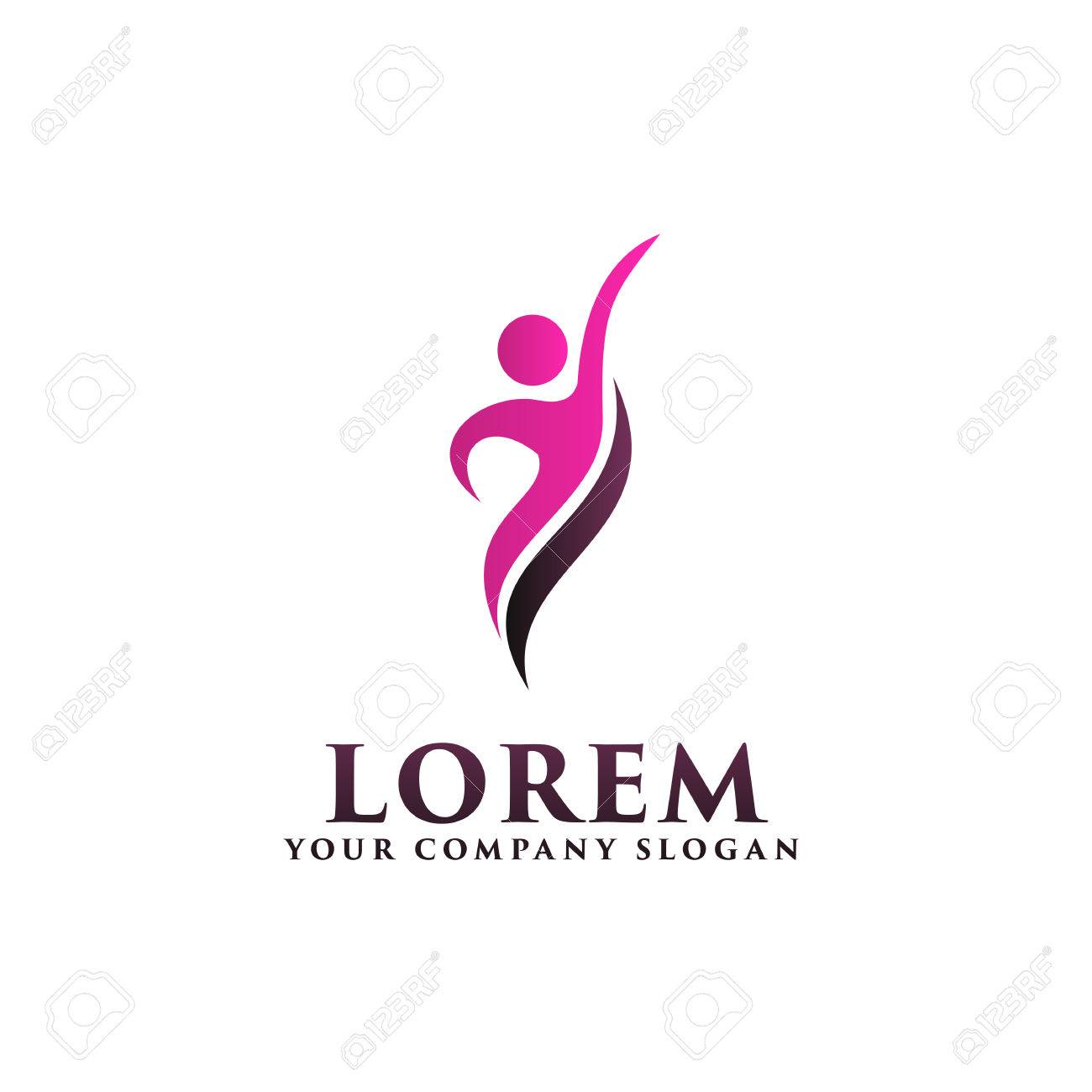 beauty people logo spa and esthetics people logos cosmetics and people template