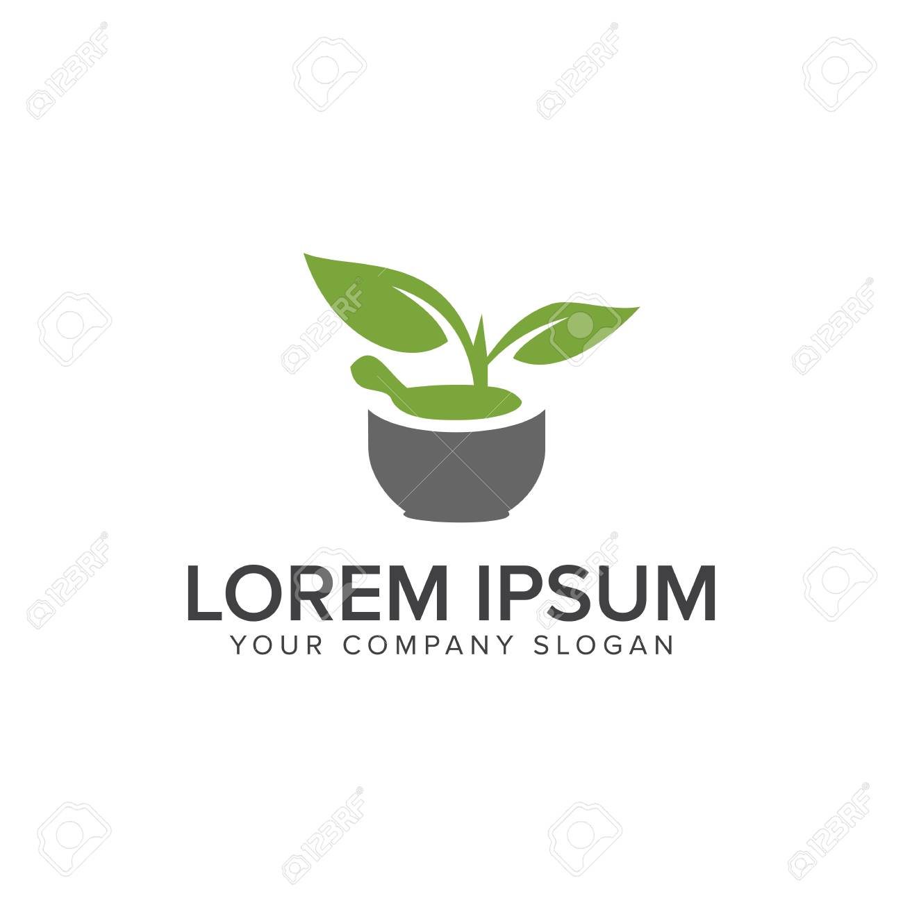 nature green medical logo pharmacy design concept template royalty