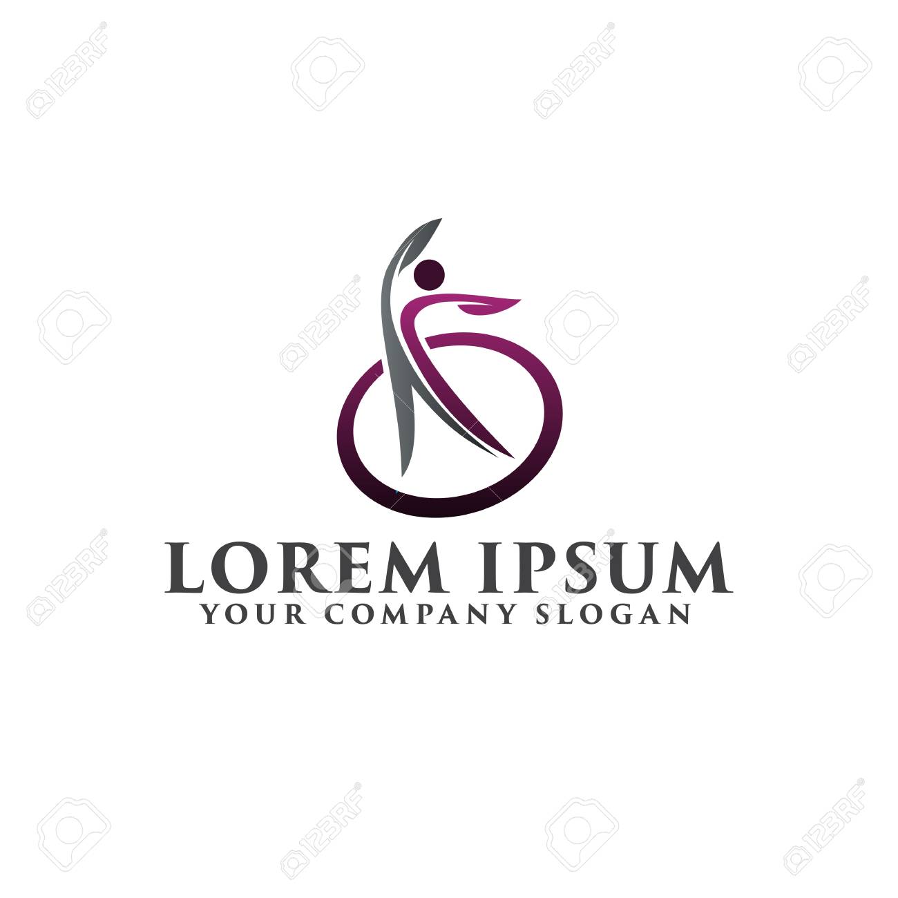 healty people logos medical logo design concept template royalty medical logos design