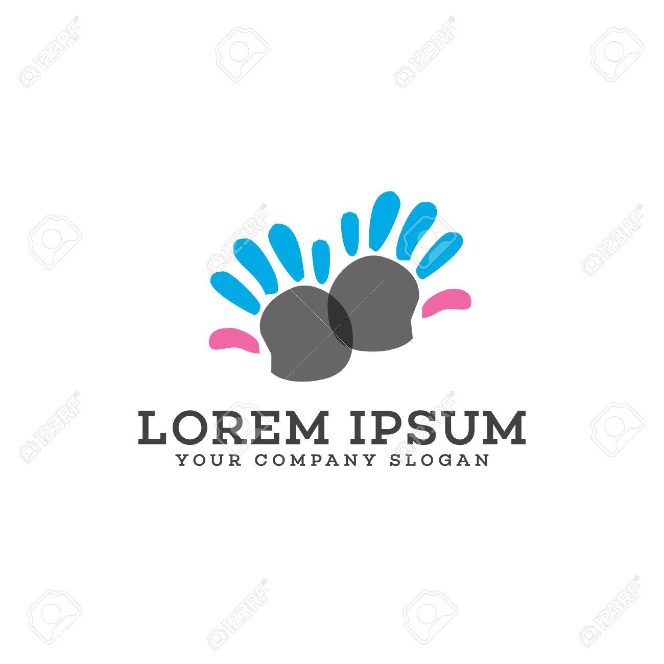 childcare logo hand logo design concept template royalty free free childcare logos