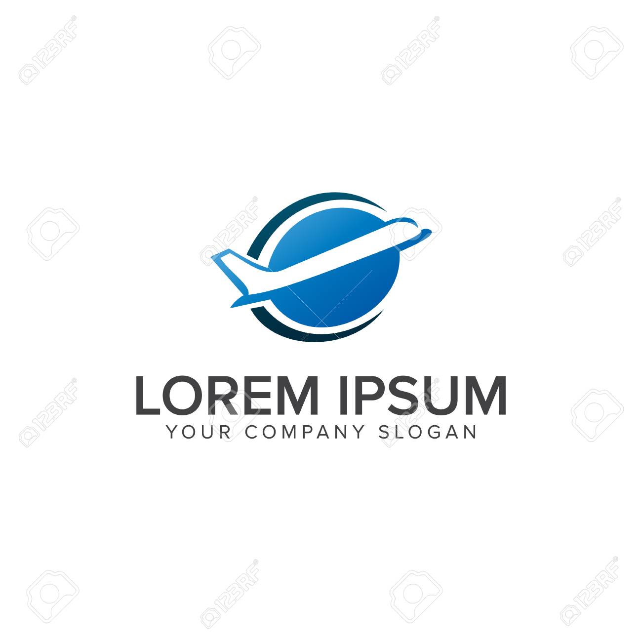 aircraft plane logo travel logo design concept template royalty plane logo design
