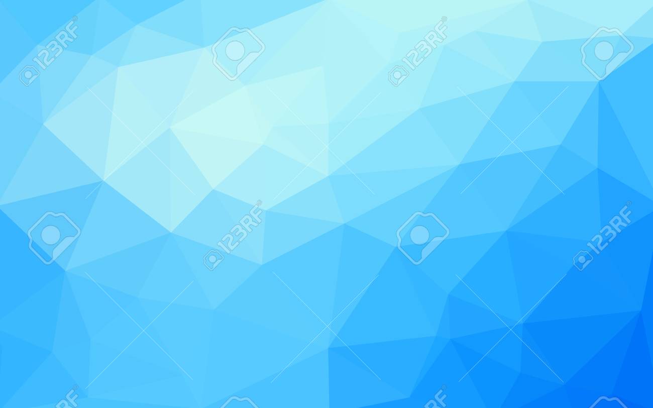 light blue vector low poly crystal background polygon design