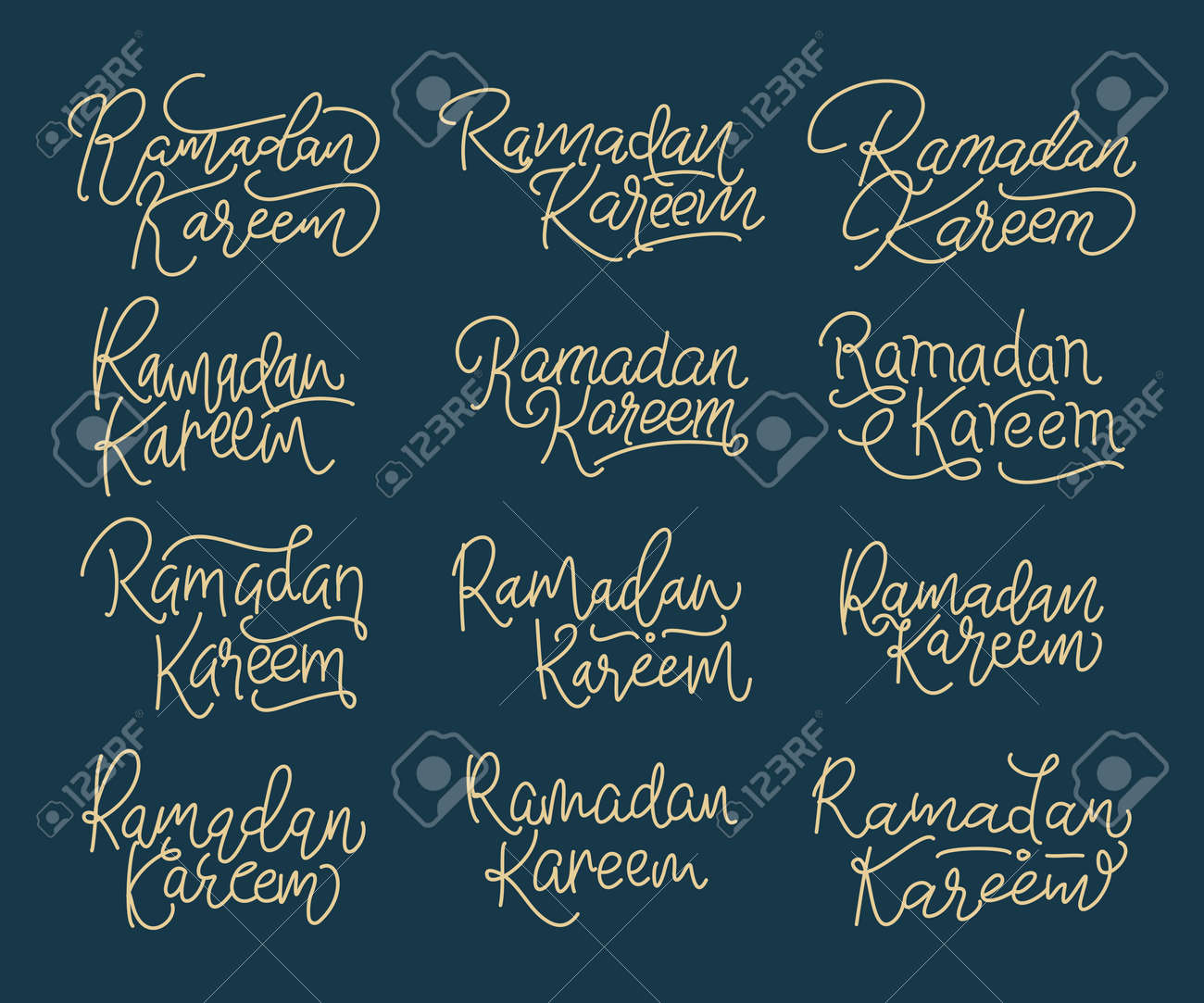 Collection of Ramadan Kareem modern calligraphy isolated on white background. Handwritten lettering. Hand drawn vector design elements. Muslim holy month. - 167718285 Collection of Ramadan Kareem modern calligraphy isolated on white background. Handwritten lettering. Hand drawn vector design elements. Muslim holy month. - 167718285