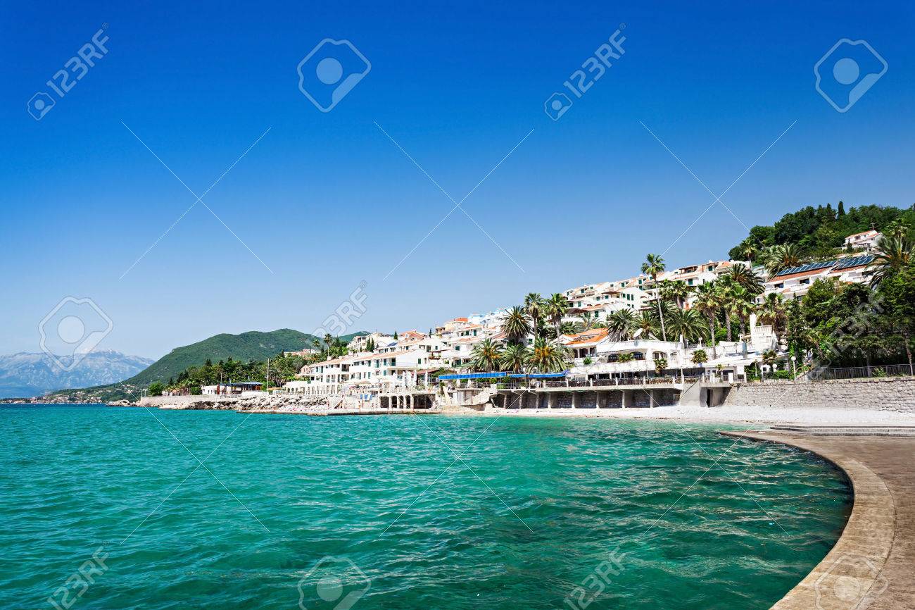 Embankment And Beach In Herceg Novi Montenegro