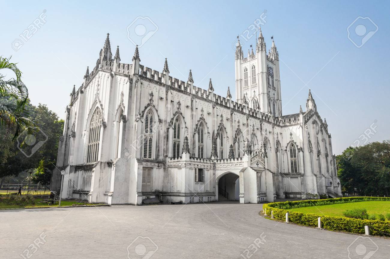 St Pauls Cathedral Is A Anglican Cathedral In Kolkata West Bengal India St Pauls Cathedral Noted For Its Gothic Architecture Stock Photo Picture And Royalty Free Image Image 54328720