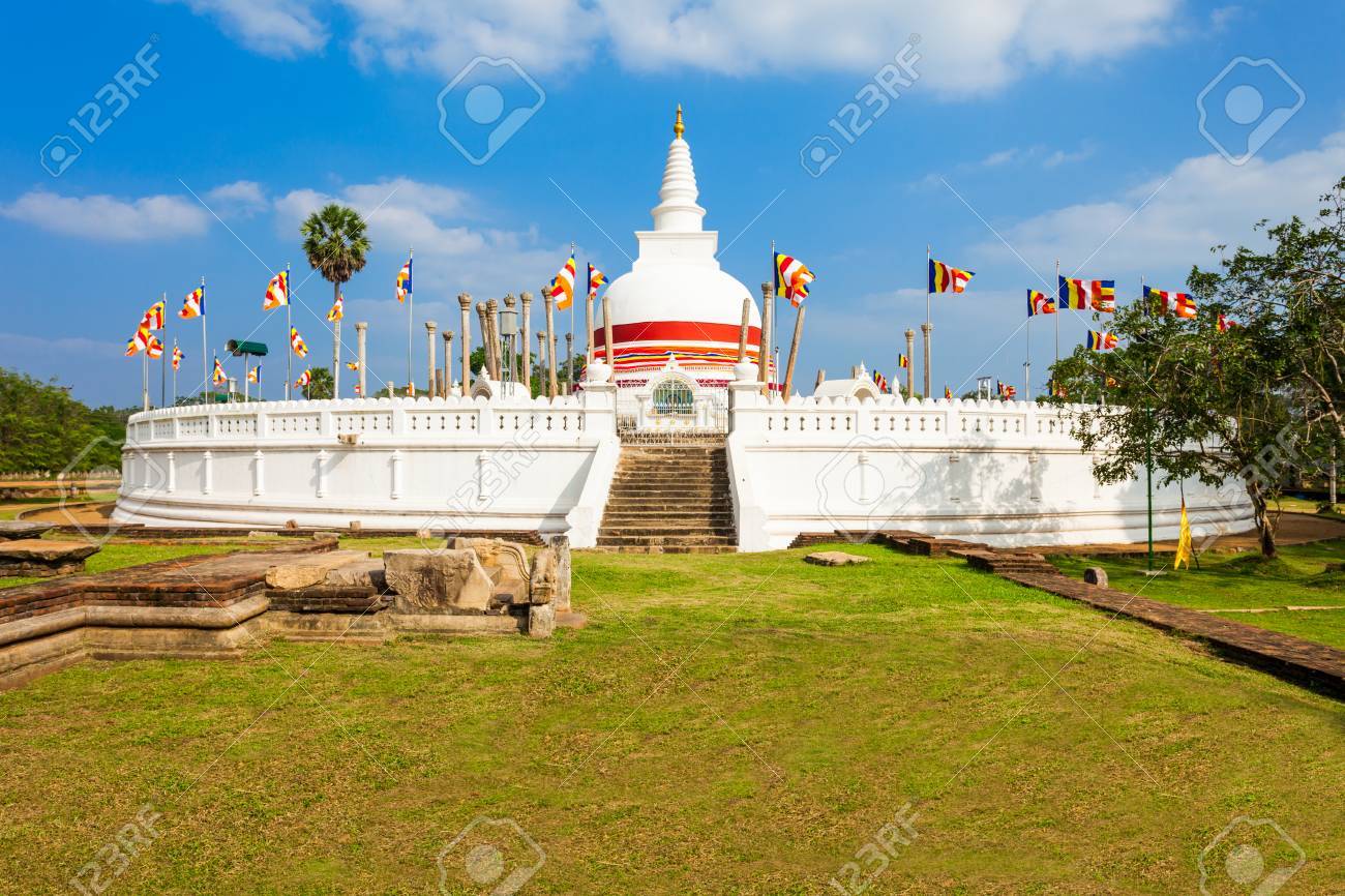 Thuparamaya Is A Dagoba In Anuradhapura, Sri Lanka. It Is A Buddhist Sacred  Place Of Veneration. Stock Photo, Picture and Royalty Free Image. Image  80524305., image size:1300x866