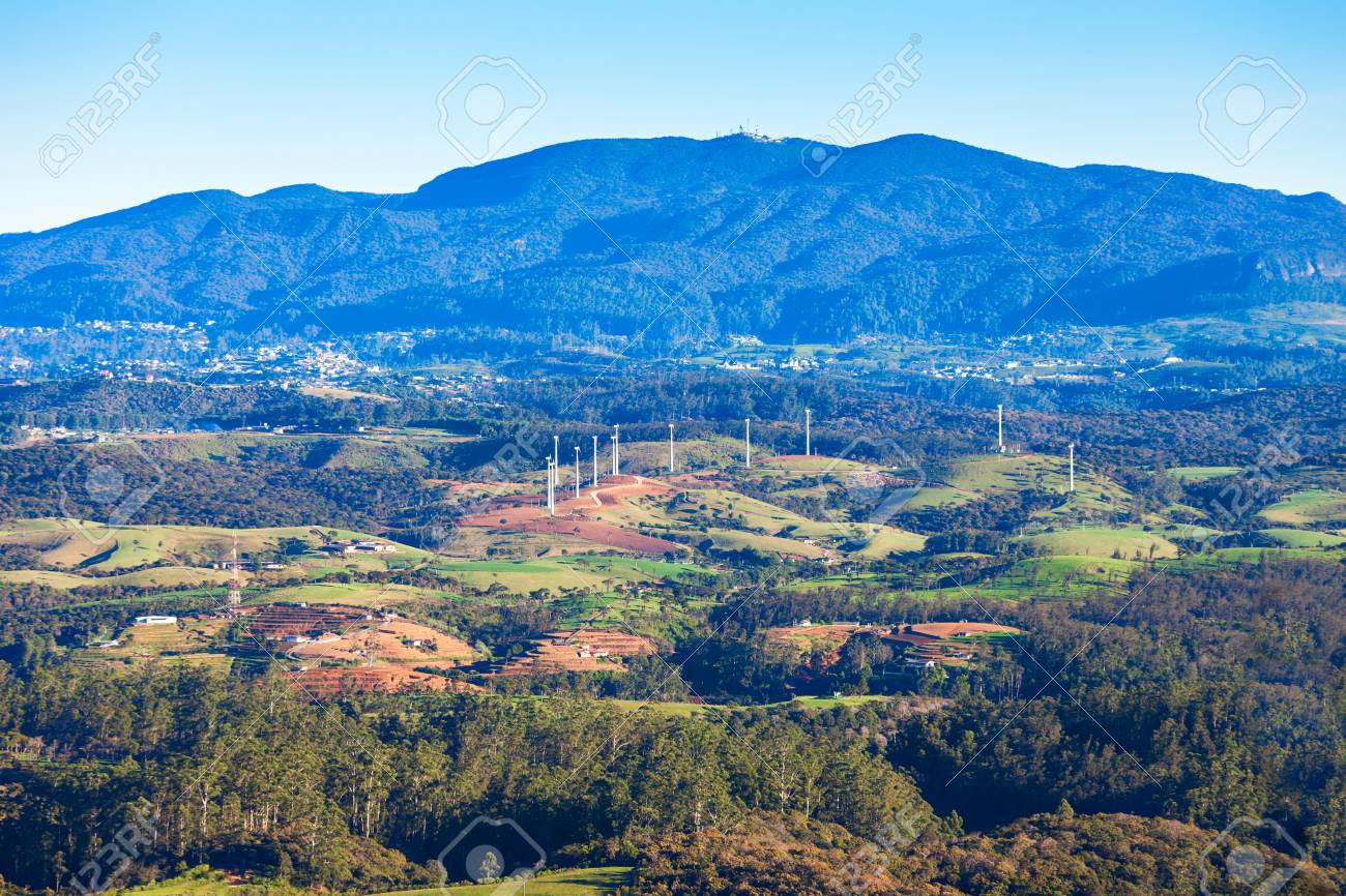 World S End Aerial Panoramic View On Sunrise Worlds End Is Located In Horton Plains National Park Of Nuwara Eliya Sri Lanka Stock Photo Picture And Royalty Free Image Image