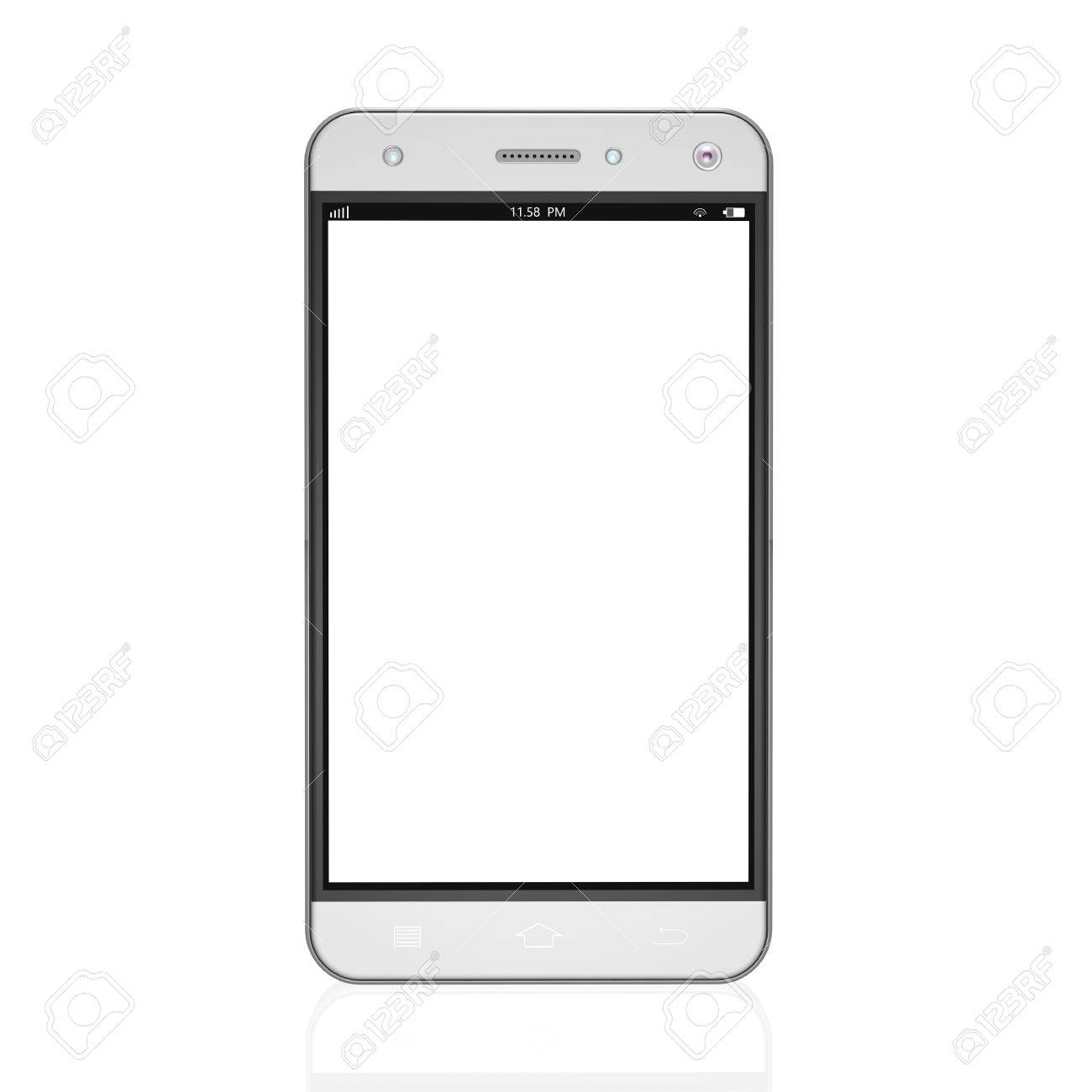 白い背景 イラスト携帯電話の携帯電話 の写真素材 画像素材 Image