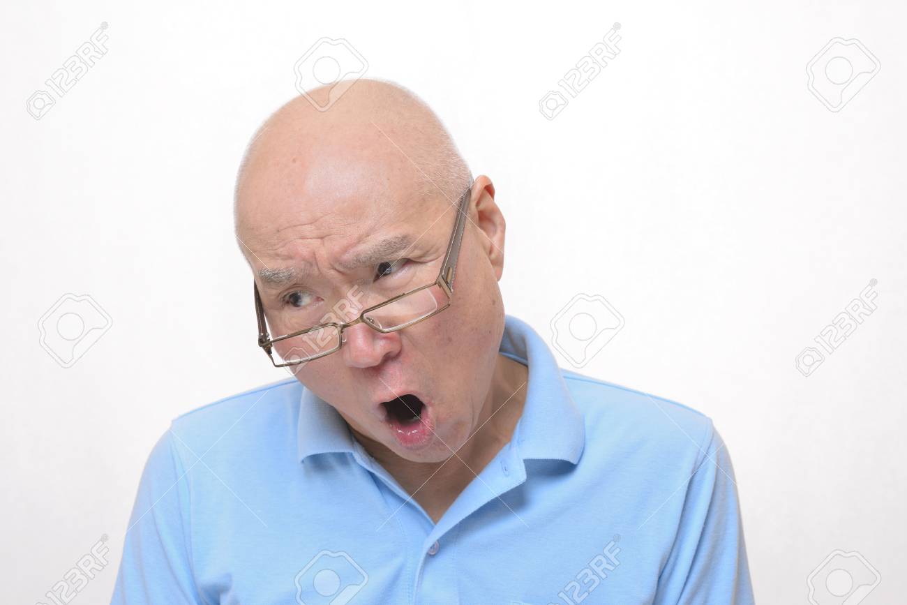 シニア日本人怒った顔 の写真素材 画像素材 Image