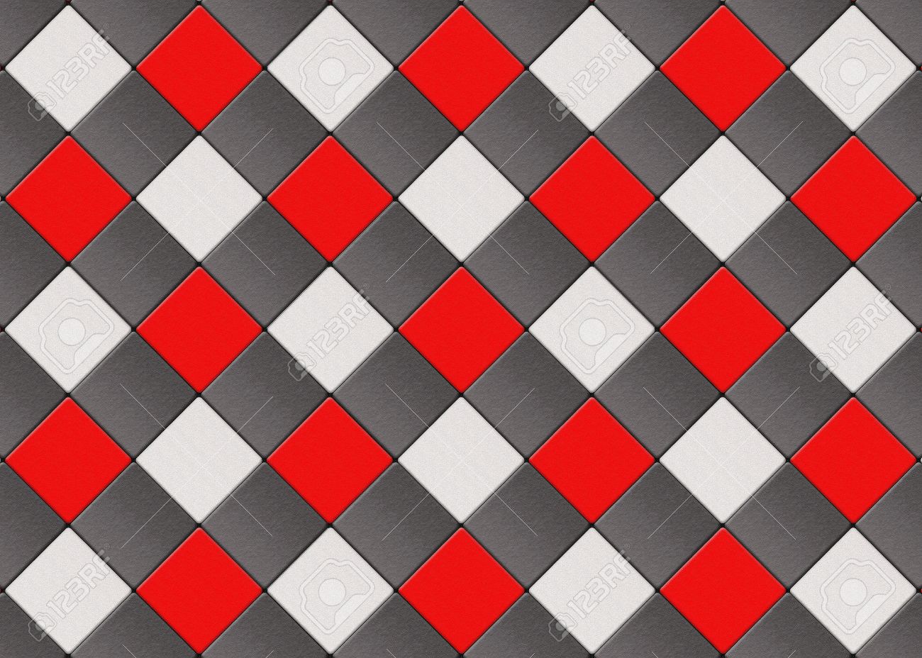 checkered black and red