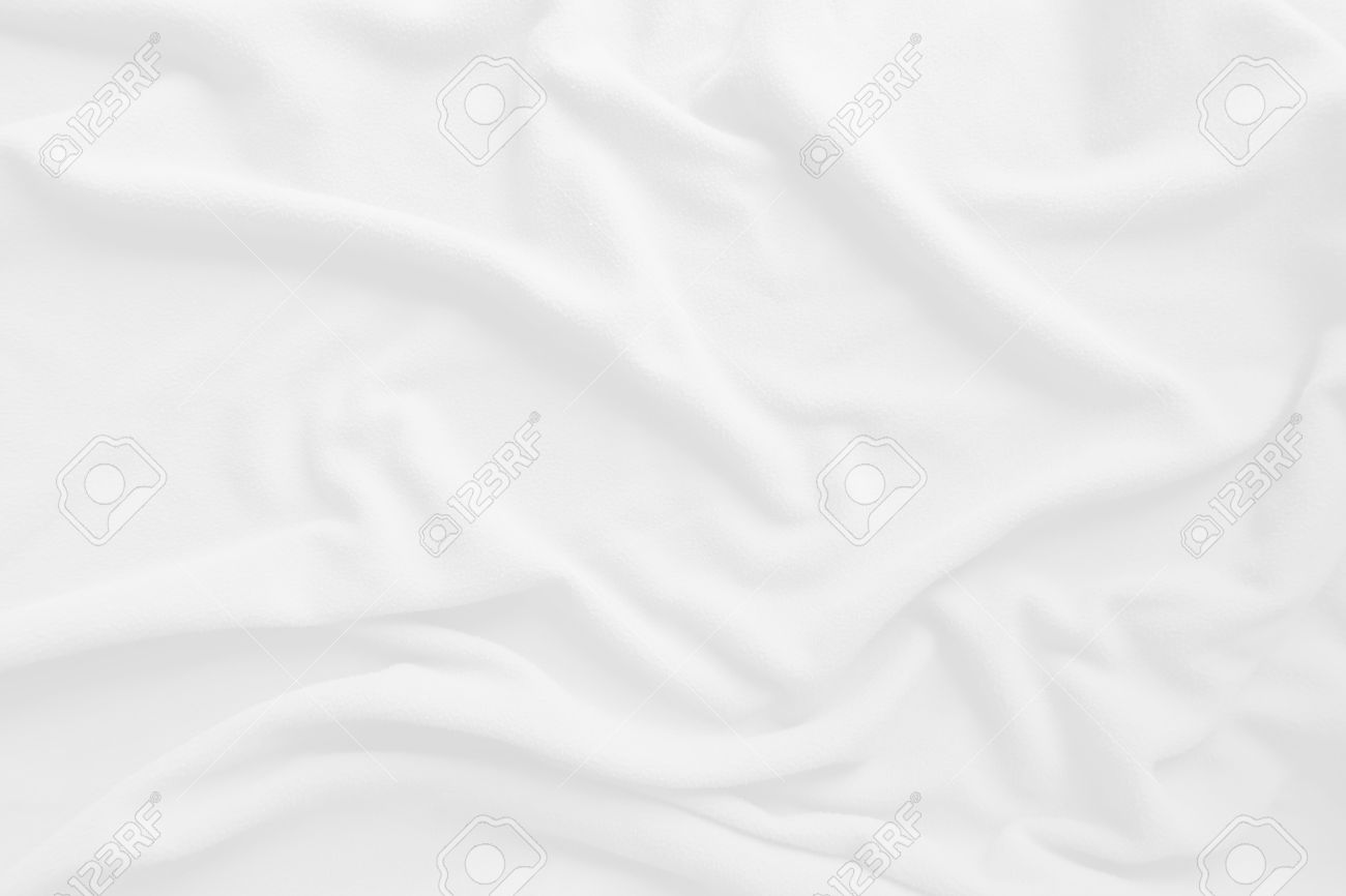 背景としての白い布材料フラグメントのしわ の写真素材 画像素材 Image