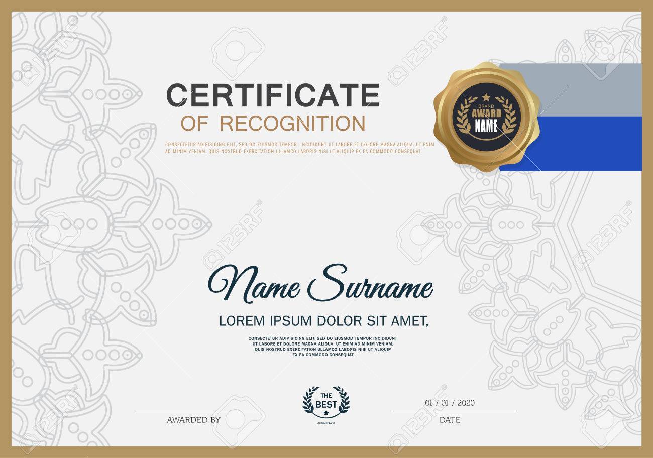 printable certificate of recognition