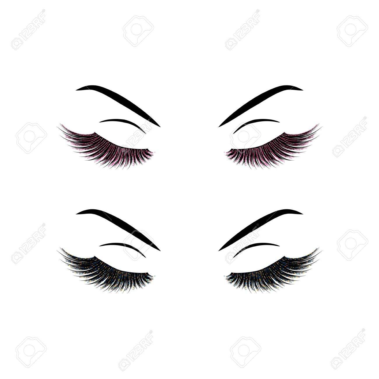 lashes vector illustration royalty free cliparts vectors and stock