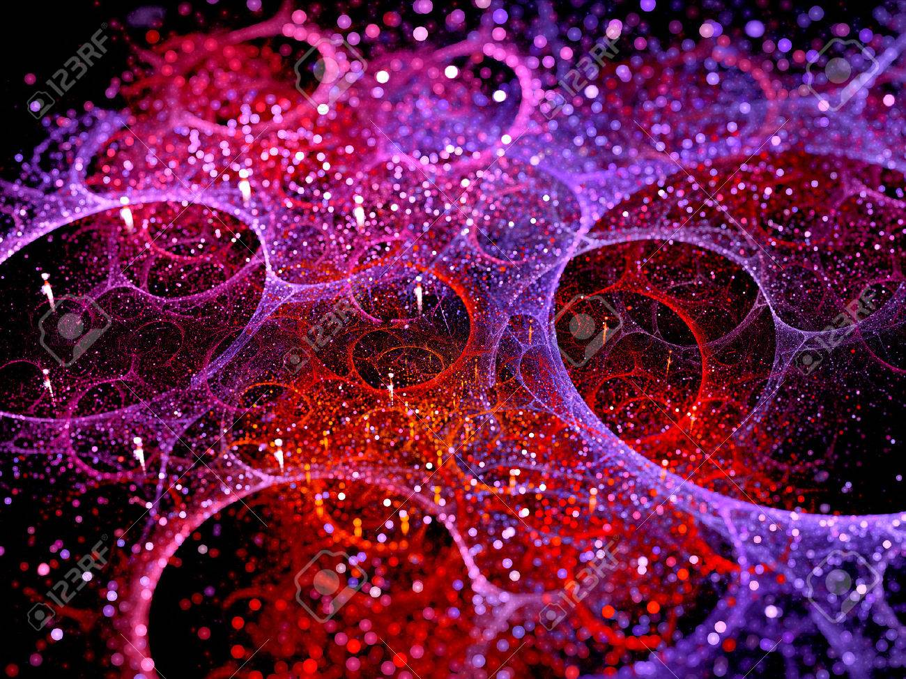 멀티 버스 프랙탈 거품, 피사계 심도, 컴퓨터 추상적 인 배경 로열티 무료 사진, 그림, 이미지 그리고 스톡포토그래피. Image  35467568