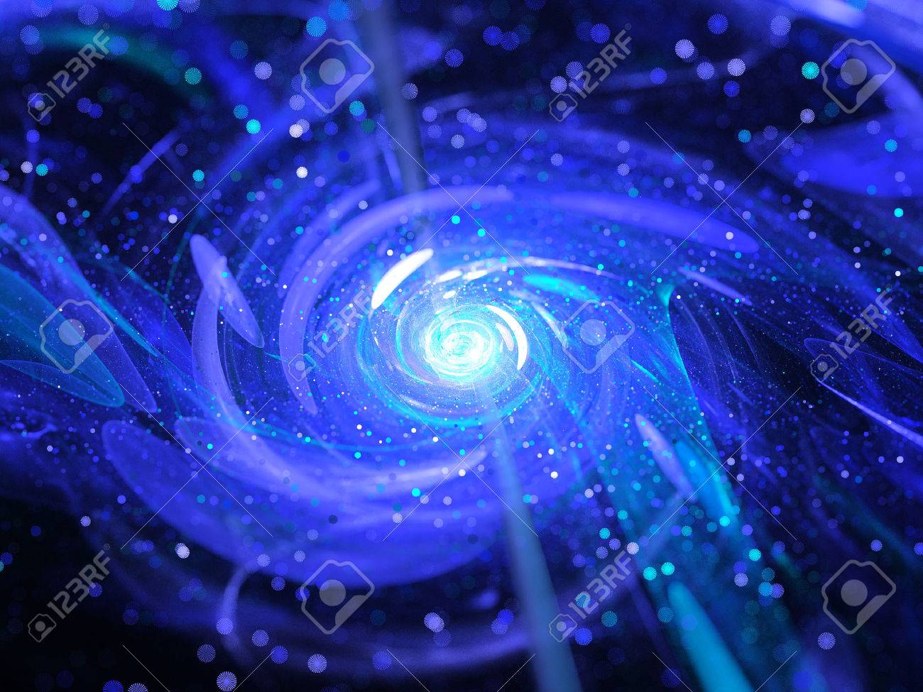フラクタル宇宙銀河ワームホールは、コンピューター生成された