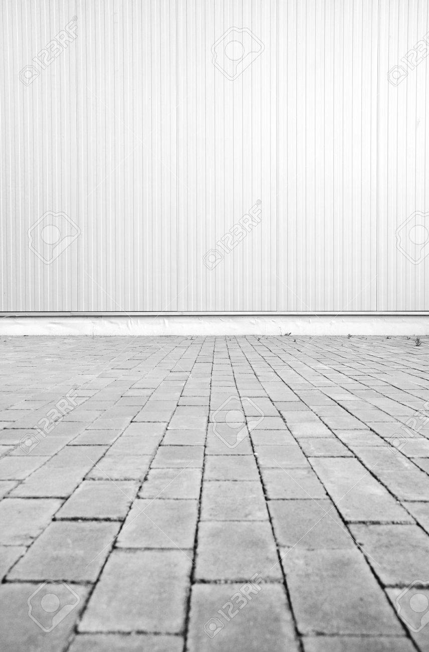 Textura Blanca Chapa Metalica Construccion De Pared Corrugada