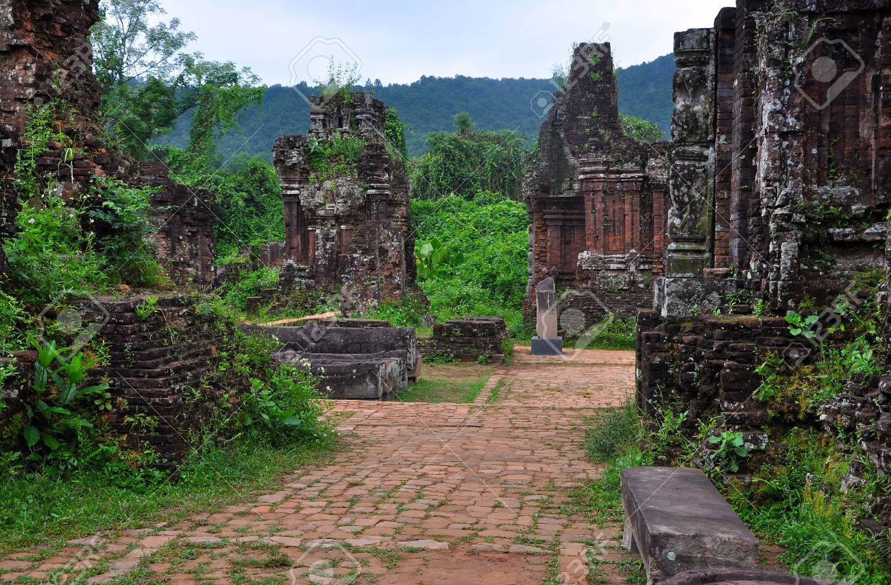 My Son Hindu Temple Ruins In Vietnam Cham Temple Remains In Stock Photo Picture And Royalty Free Image Image