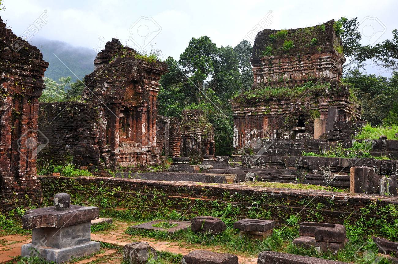 My Son Hindu Temple Ruins In Vietnam Cham Temple Remains In Stock Photo Picture And Royalty Free Image Image