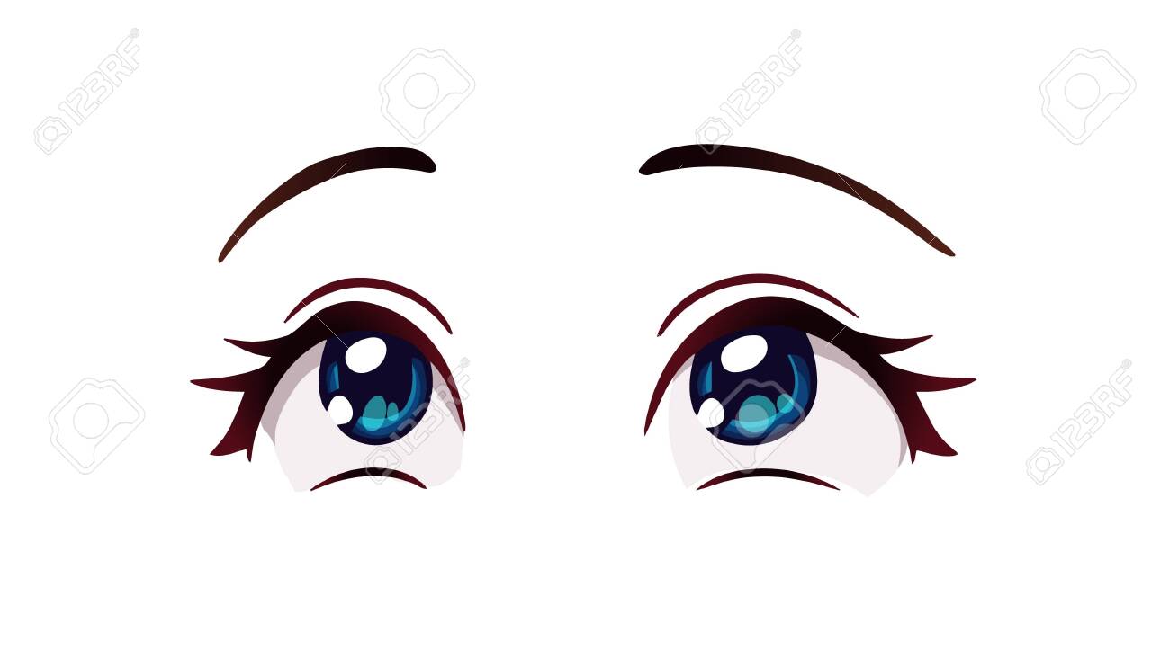 premium vector l drawing cute anime eyes. illustraion design. royalty free.  15805508 Vector Art at Vecteezy