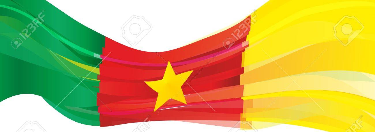 Flag Of Cameroon Green Red Yellow Star Flag Of The Republic Of Cameroon Stock Photo Picture And Royalty Free Image Image 77581967