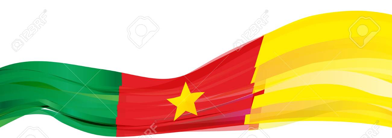 Drapeau Du Cameroun étoile Jaune Rouge Jaune Drapeau De La République Du Cameroun