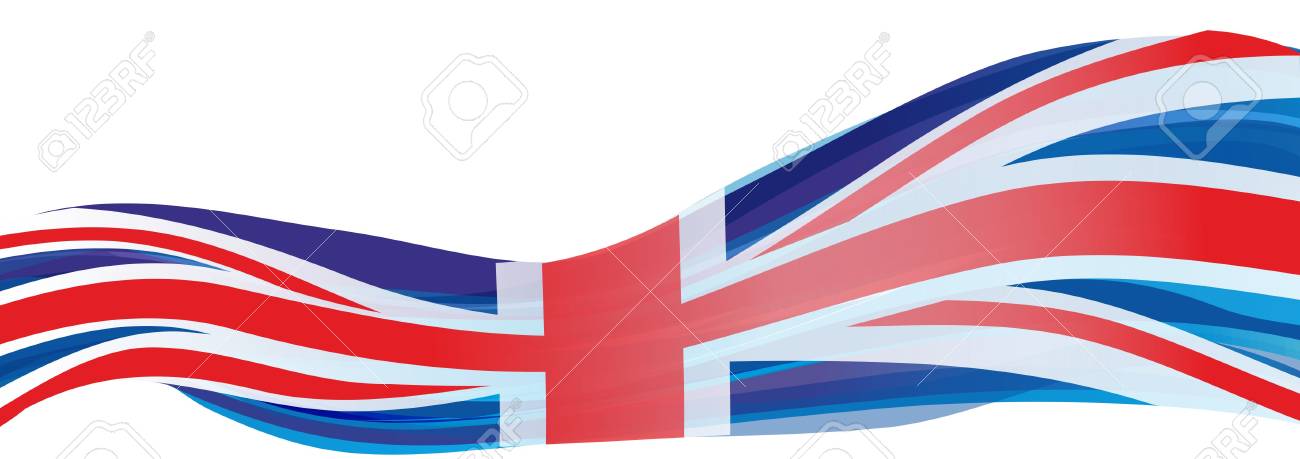 Bandera azul y cruz roja