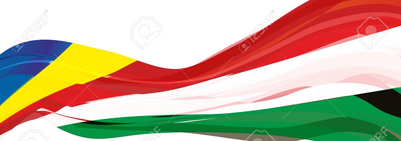 Flag Of Seychelles Blue Yellow Red White Green Flag Of The