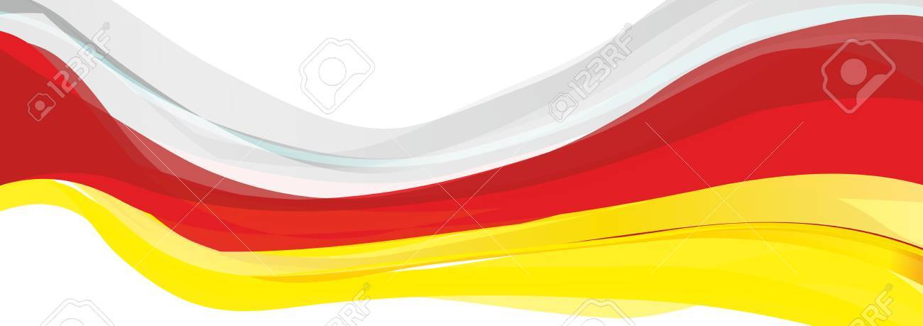 Bandera amarilla roja blanca